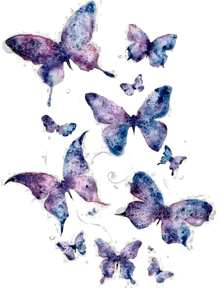  Download Butterfly Art Purple Watercolor Paper Painting Hq Purple Butterfly Art Png Purple Watercolor Png