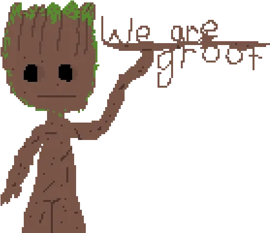  Pixilart Baby Groot By Wyat Groot Png Baby Groot Png