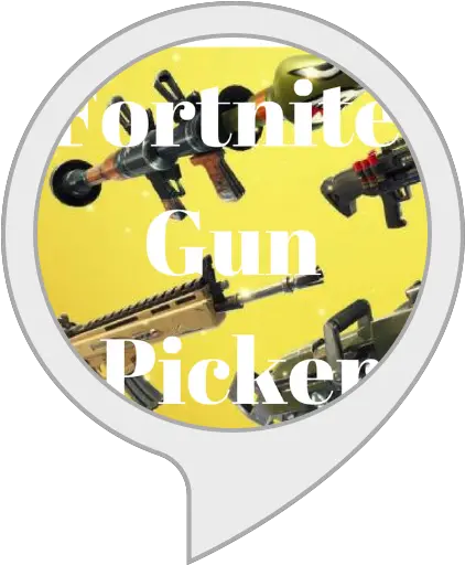  Amazoncom Fortnite Gun Picker Alexa Skills Wall Clock Png Fortnite Weapon Png