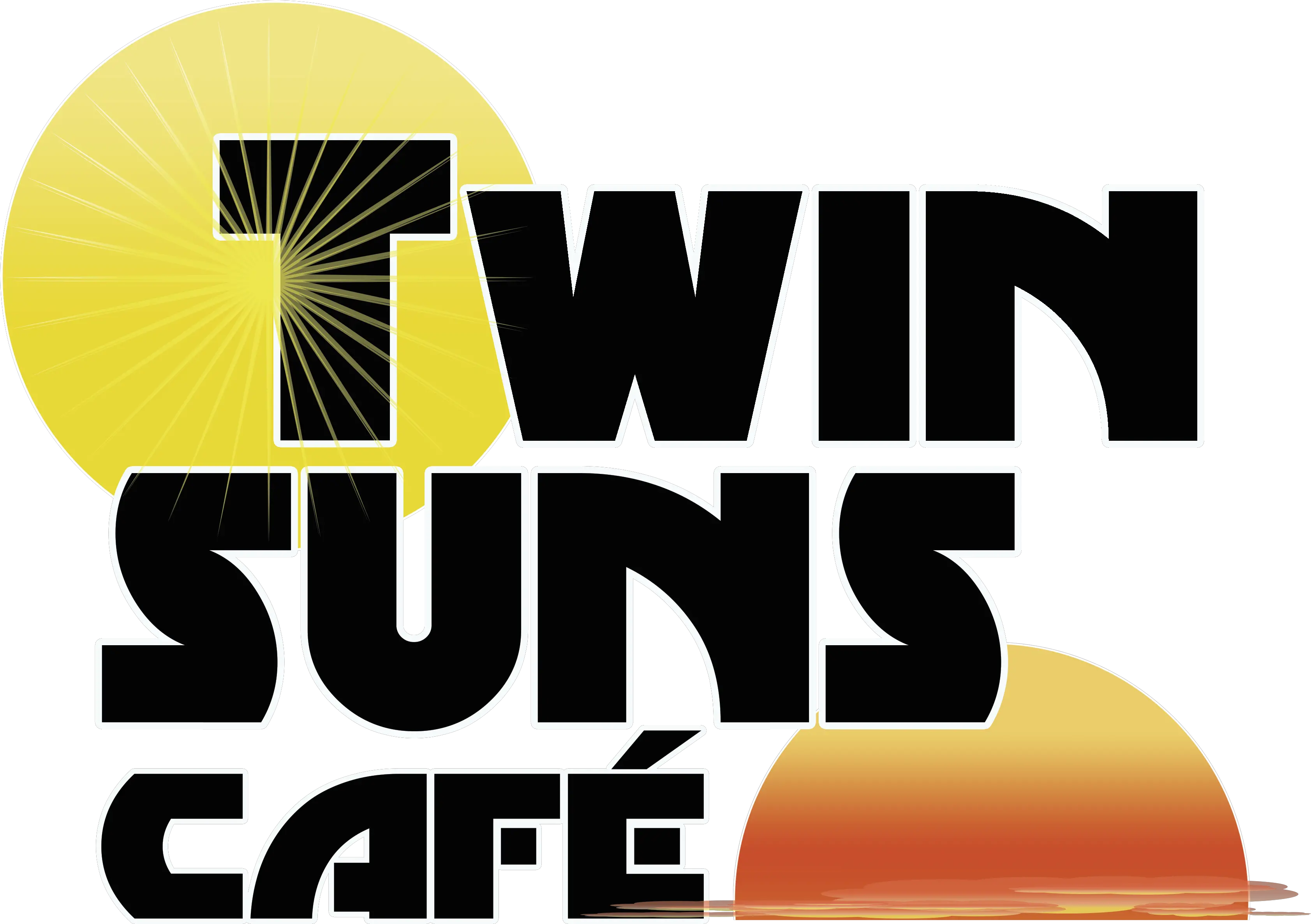  Twin Suns Cafe Poster Png Suns Logo Png