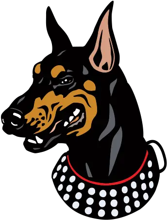  Printed Vinyl Doberman Dog Head Stickers Factory Doberman Png Dog Head Png