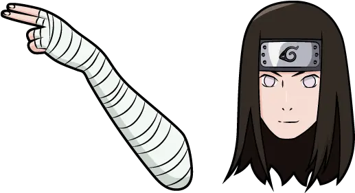  Naruto Neji Hyuga Cursor Hime Cut Png Naruto Hair Png