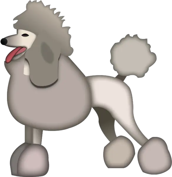  Download Poodle Dog Emoji Poodle Emoji Png Dog Emoji Png