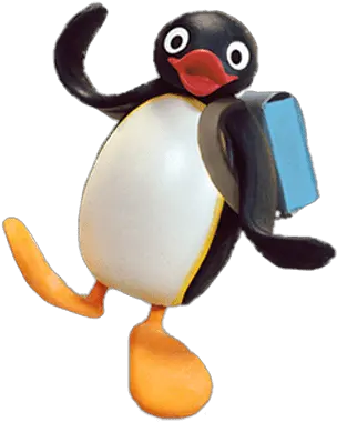  Pingu Going To School Transparent Png Stickpng Pingu Bouncy Fun School Transparent Background