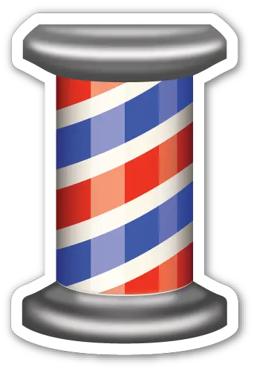  Large 2 Inch Version That Sells Barber Emoji Png Barber Pole Png