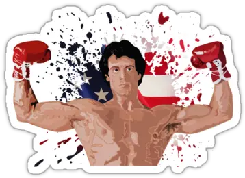  Italian Stallion Black Paint Splatter Png Rocky Balboa Png