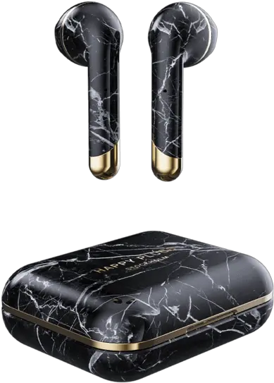  Air 1 Black Marble Limited Edition Happy Plugs Air 1 Png Marble Png