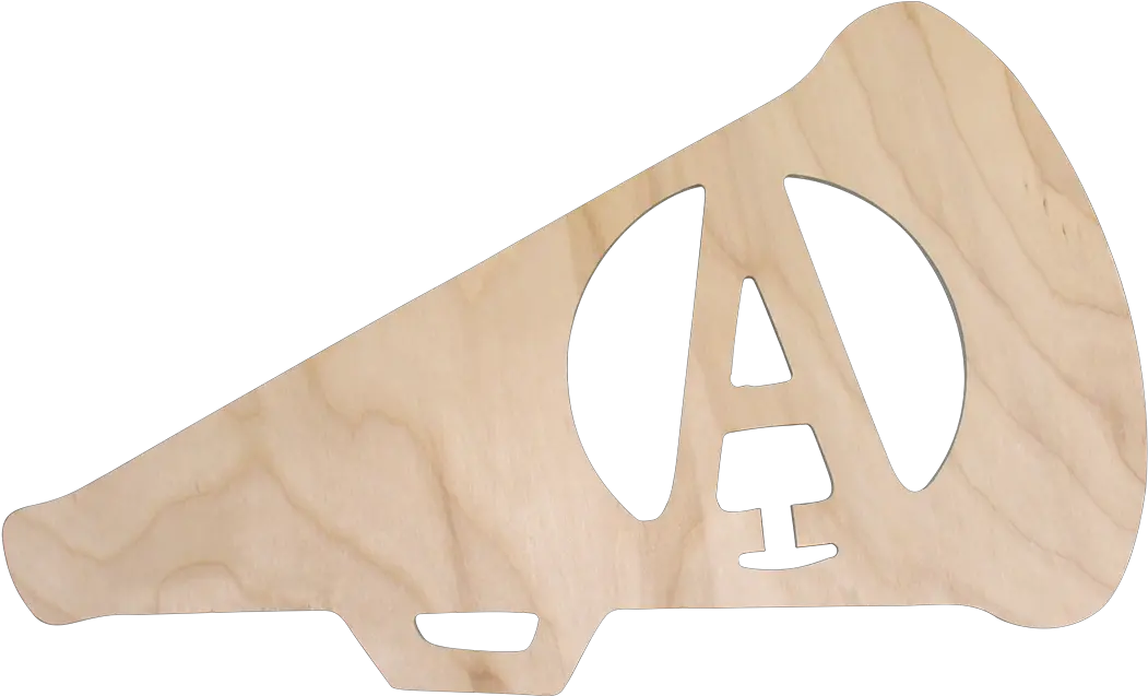  Monogrammed Wall Decor Cheer Megaphone Plywood Png Cheer Png