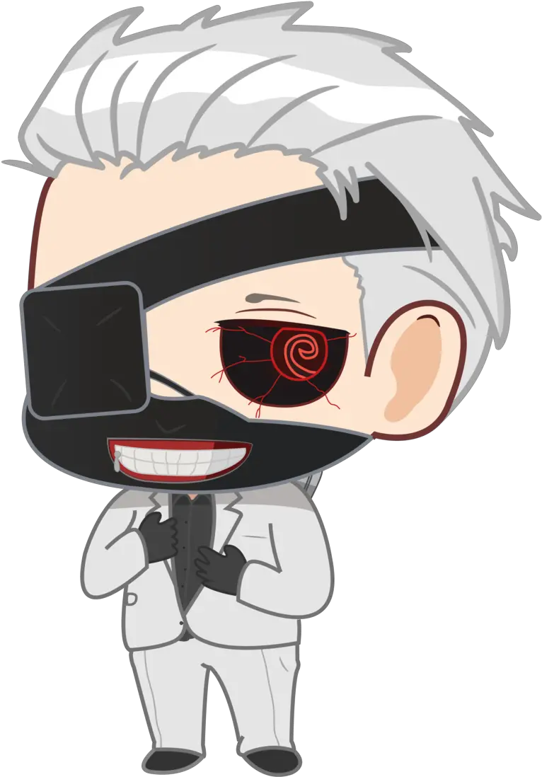  White Suits Tumblr Posts Tumbralcom Transparent Tokyo Ghoul Chibi Png Ken Kaneki Transparent