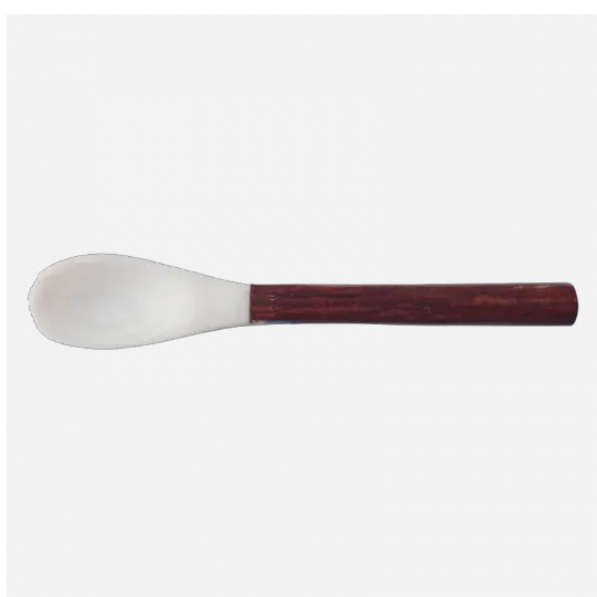  Mother Of Pearl And Wood Caviar Spoon U2013 9cm Wooden Spoon Png Spoon Transparent