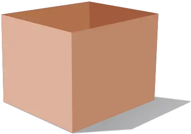  3d Cardboard Box Caja Png Transparente Rectangle Box Png