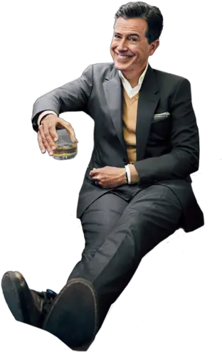  Business Sitting Man Transparent Png Stephen Colbert No Background Sitting Man Png