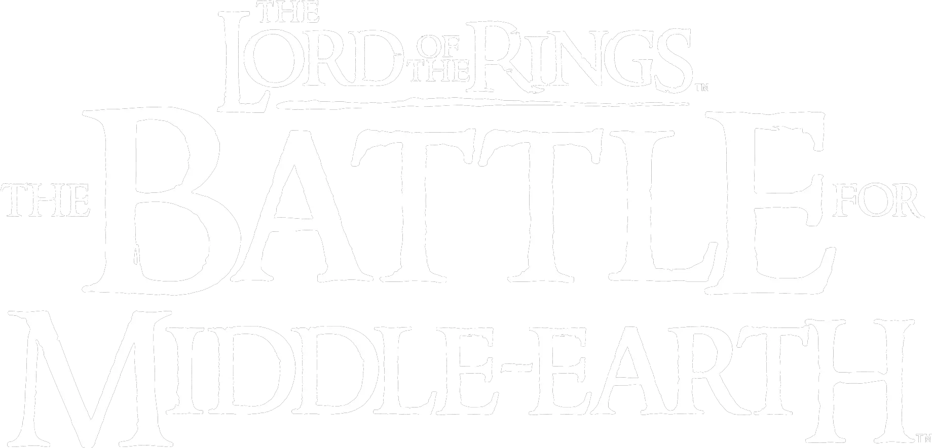  Lord Of The Rings Video Games Language Png Lord Of The Rings Logos