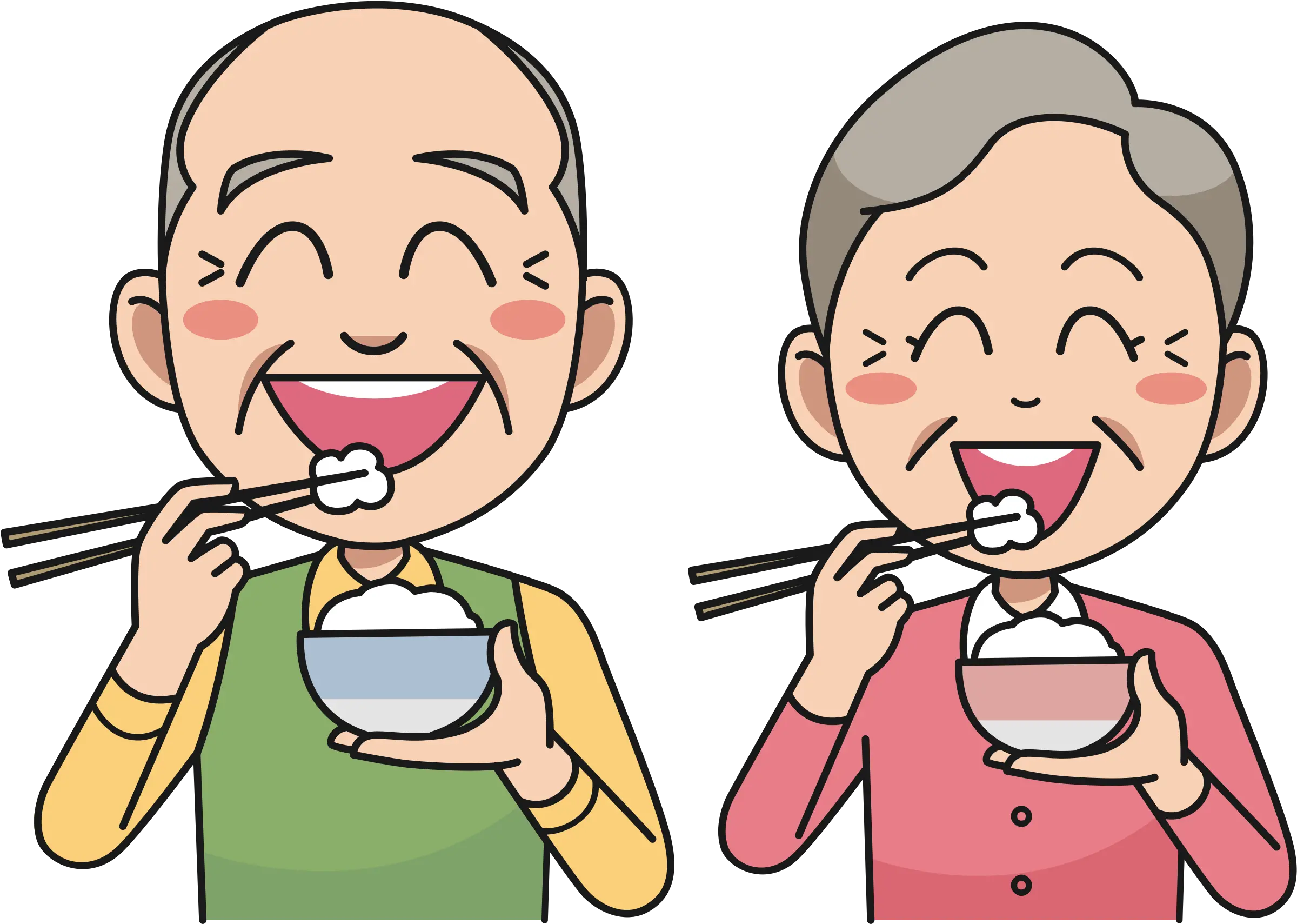  Couple Eating Big Image Png Eating Rice Clipart Eating Png