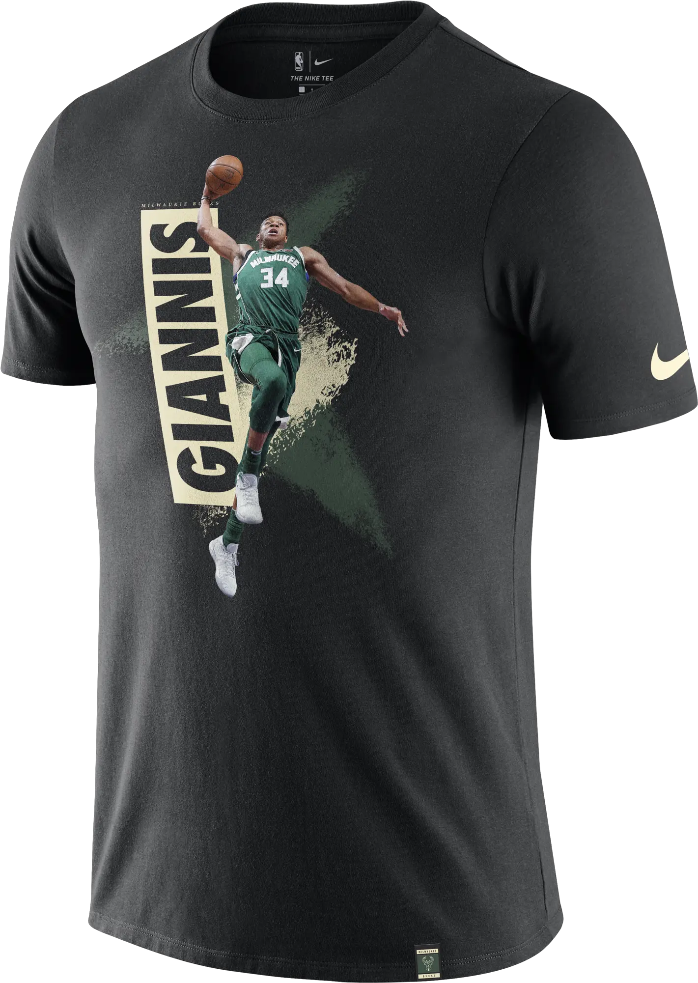  Nike Milwaukee Bucks Giannis Slam Dunk Active Shirt Png Giannis Antetokounmpo Png