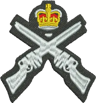  Marksman Crossed Rifles With Crown British Army Crossed Rifles Badge Png Crown Logo