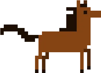  Pixilart Pixel Horse By Hamiltonhorses Cartoon Png Cartoon Horse Png