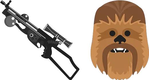  Star Wars Chewbacca Bowcaster Cursor Ranged Weapon Png Chewbacca Png