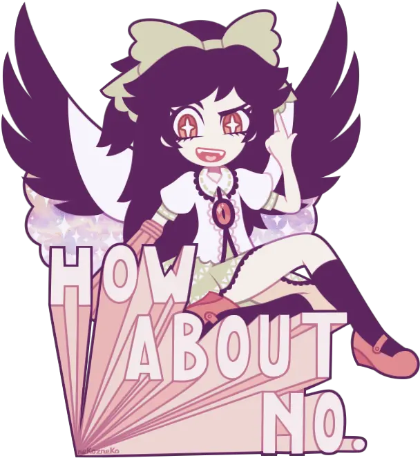  Pastel Goth Dangan Ronpa Cute Utsuho Reiuji Meme Png Touhou Logo