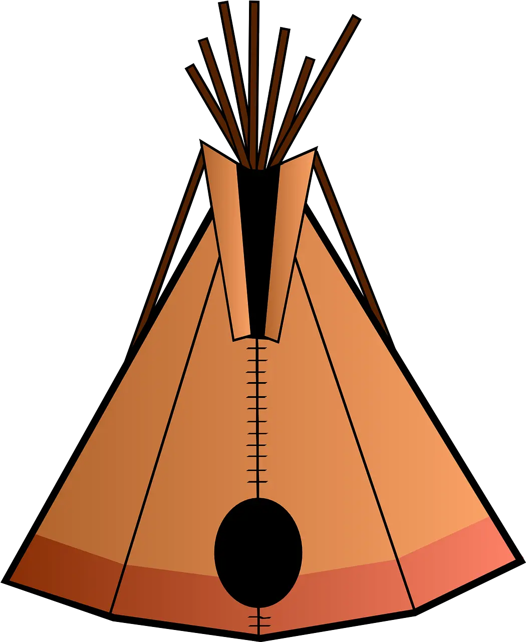  Indian Tee Pee Teepee Free Vector Graphic On Pixabay Teepee Clip Art Png Tent Png