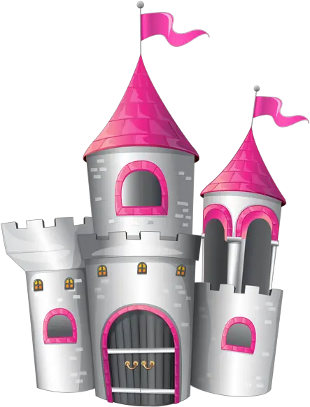  White And Pink Castle Png Clip Art Pink Castle Clip Art Cinderella Castle Png