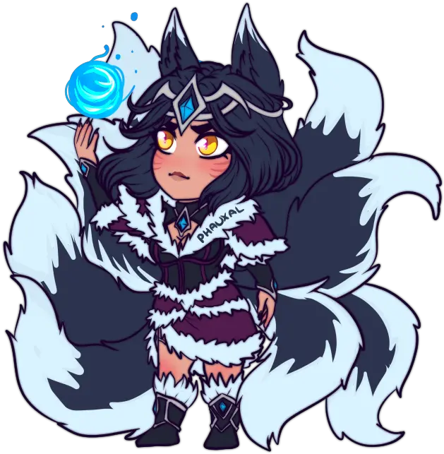  Midnight Ahri Concept Supernatural Creature Png Spirit Blossom Ahri Icon