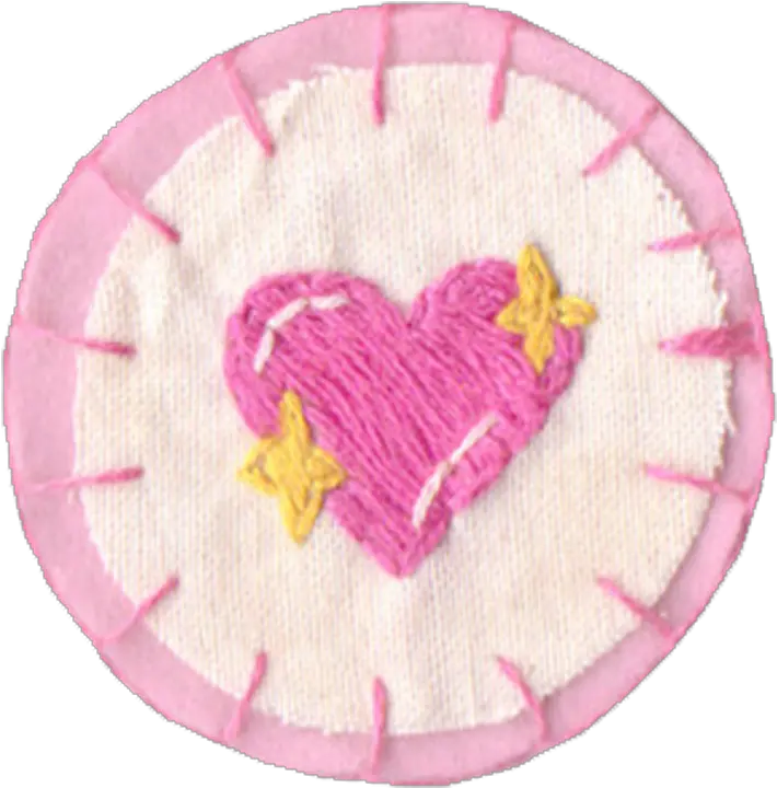  356 Images About D E S I G N Pink Stitched Heart Patch Png Stitch Icon Tumblr