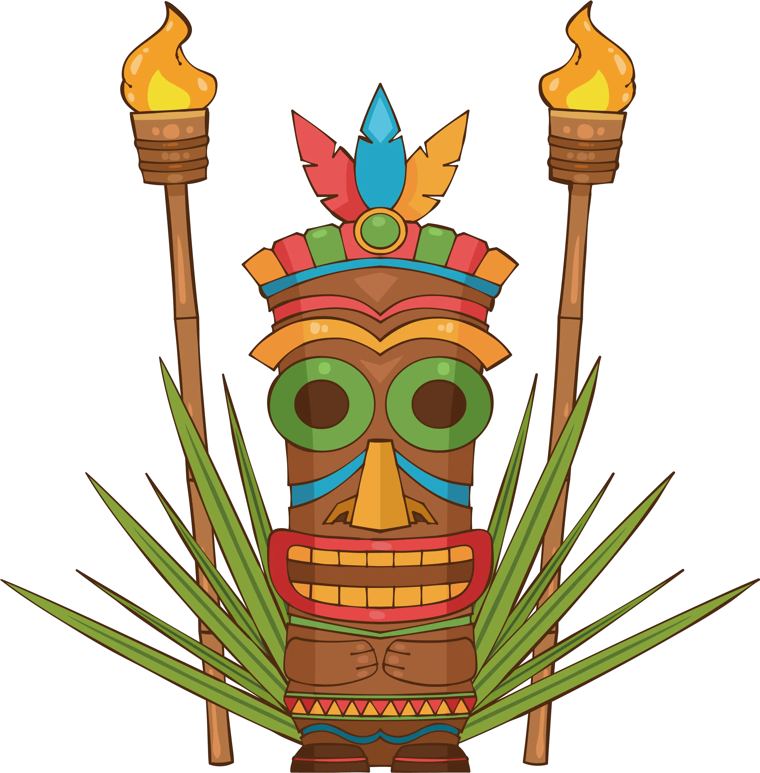  Download Painted Run Arcade Runner Mask Hawaii Funcandi Hq Hawaiian Tiki Mask Png Run Png