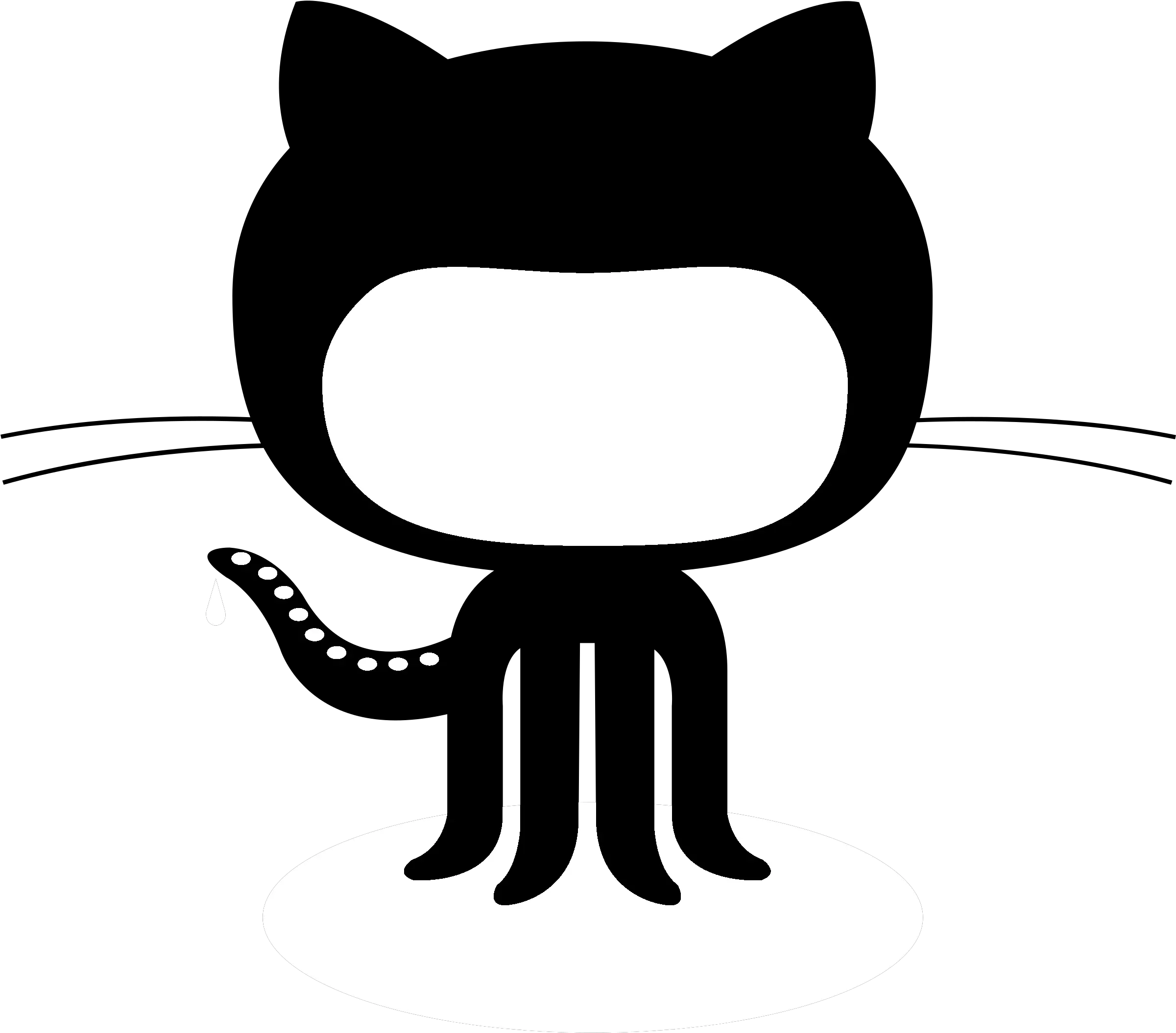  Github Octocat Logo Png Transparent Github Octocat Png Git Hub Logo