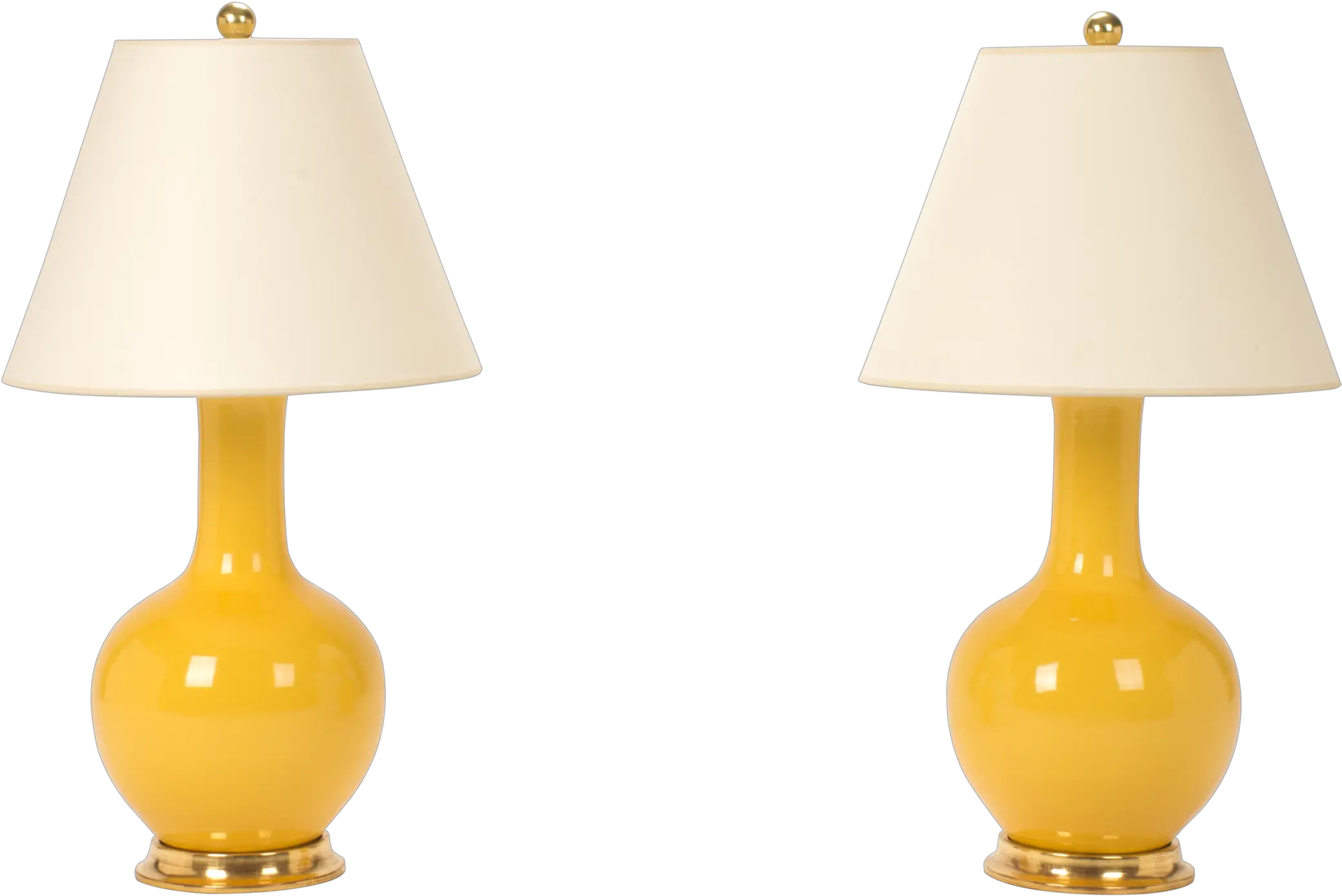  Single Gourd Small Lamp Pair In Marigold Desk Lamp Png Marigold Transparent