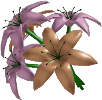  Lily Bouquet Bloxburg Flowers Png Lilies Png