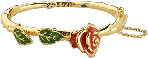  Beauty And The Beast Enchanted Rose Bangle Beauty And The Beast Disney Jewelry Png Beauty And The Beast Rose Png