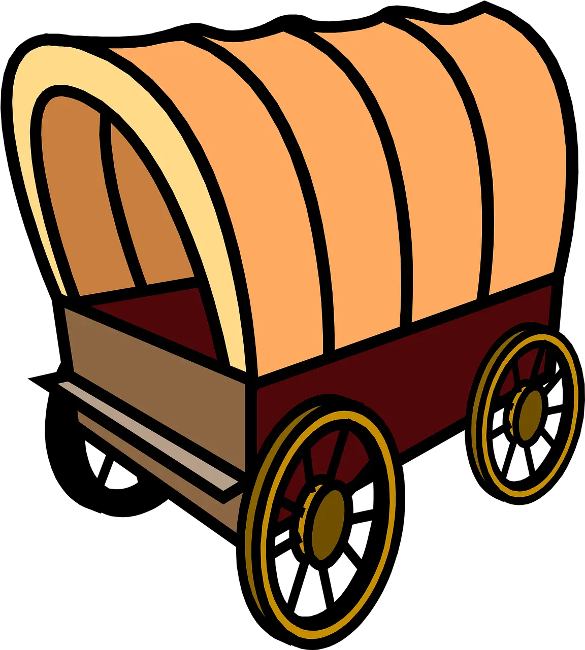  Wagon Ox Wheels Free Image On Pixabay Covered Wagon Stem Challenge Png Wagon Wheel Icon