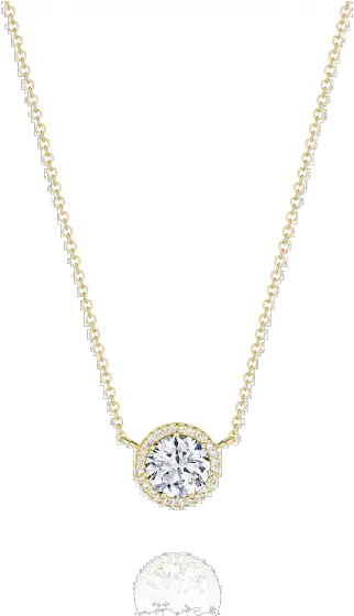  Tacori 18k Yellow Gold Diamond Necklace 16 Chain Necklace Png Diamond Chain Png