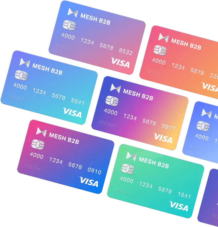  Mesh Unlimited Business Virtual Cards Gain Control On Visa Png Cards Png