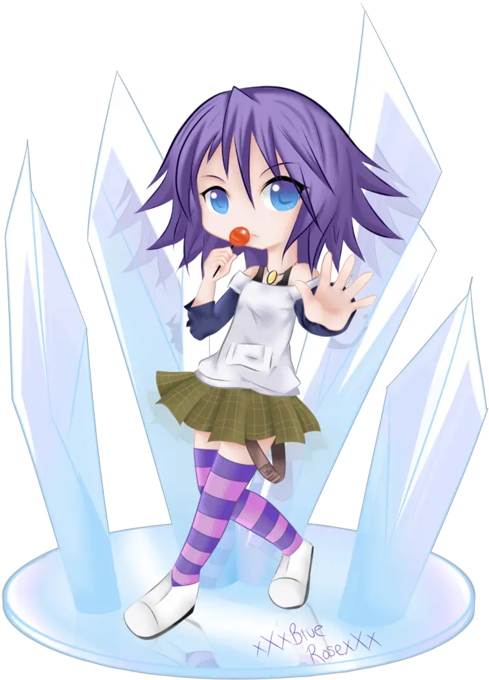  Rosario Vampire Mizore Chibi Png