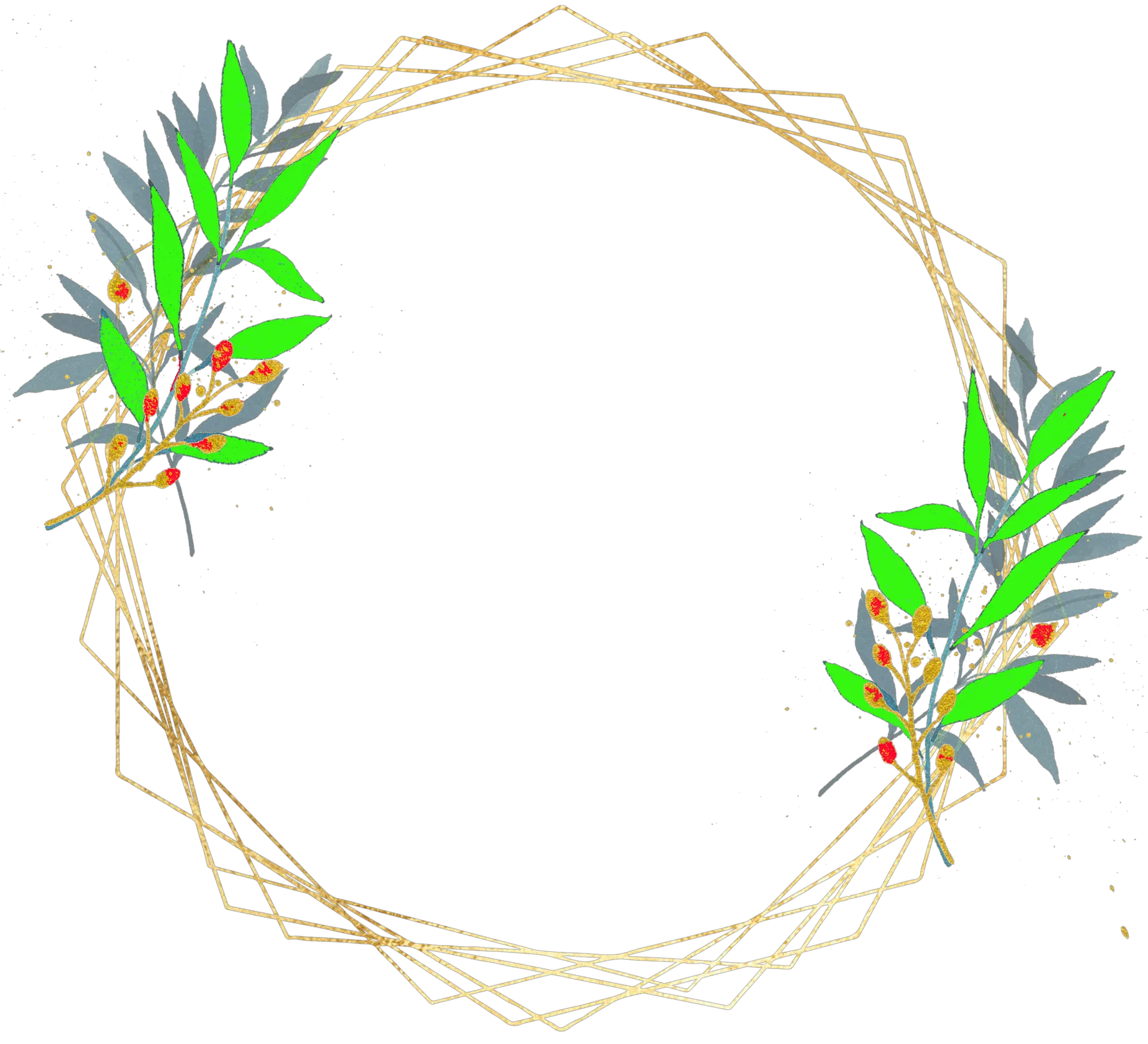  Wreath Png Free Stock Photo Decorative Wreath Transparent Background