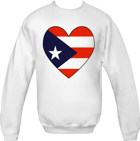  Heart Shaped Flag Of Puerto Rico In Red White And Blue With Png Cuban