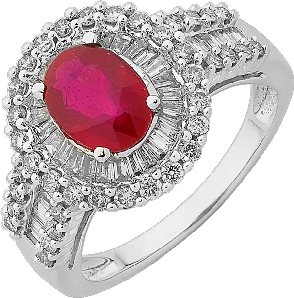  Ruby Ring White Gold Ruby U0026 Diamond Ring 762479 Ring Png White Ring Png