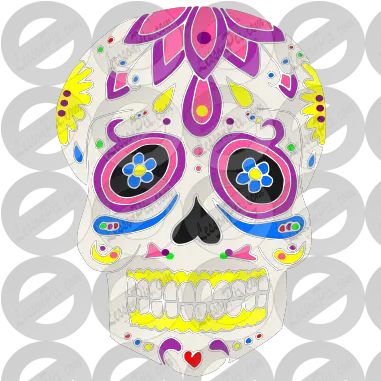  Calavera Stencil For Classroom Therapy Use Great Skull Png Calavera Png