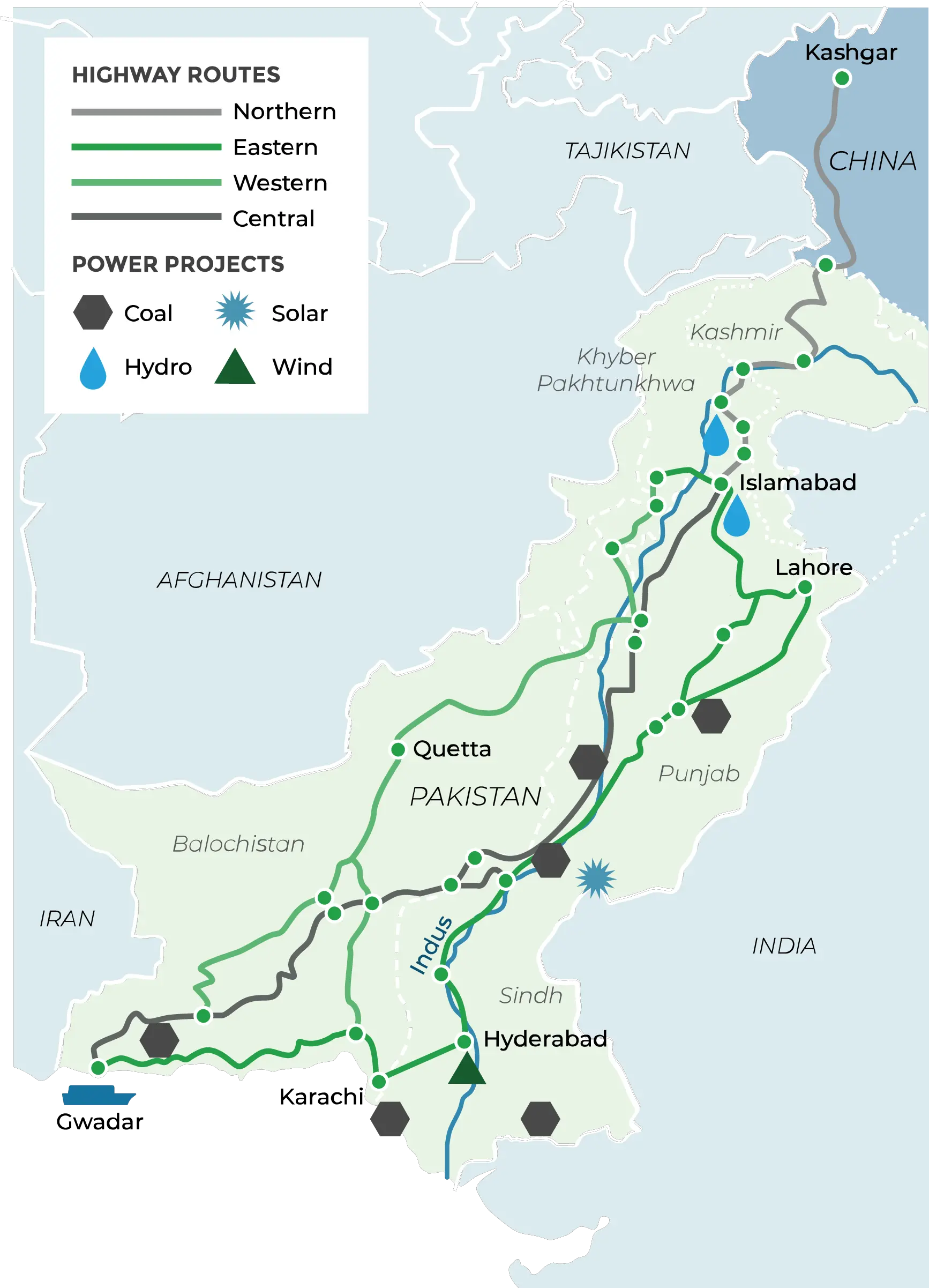  Bri Six Economic Corridors Of Power Standard Chartered Atlas Png China Map Png