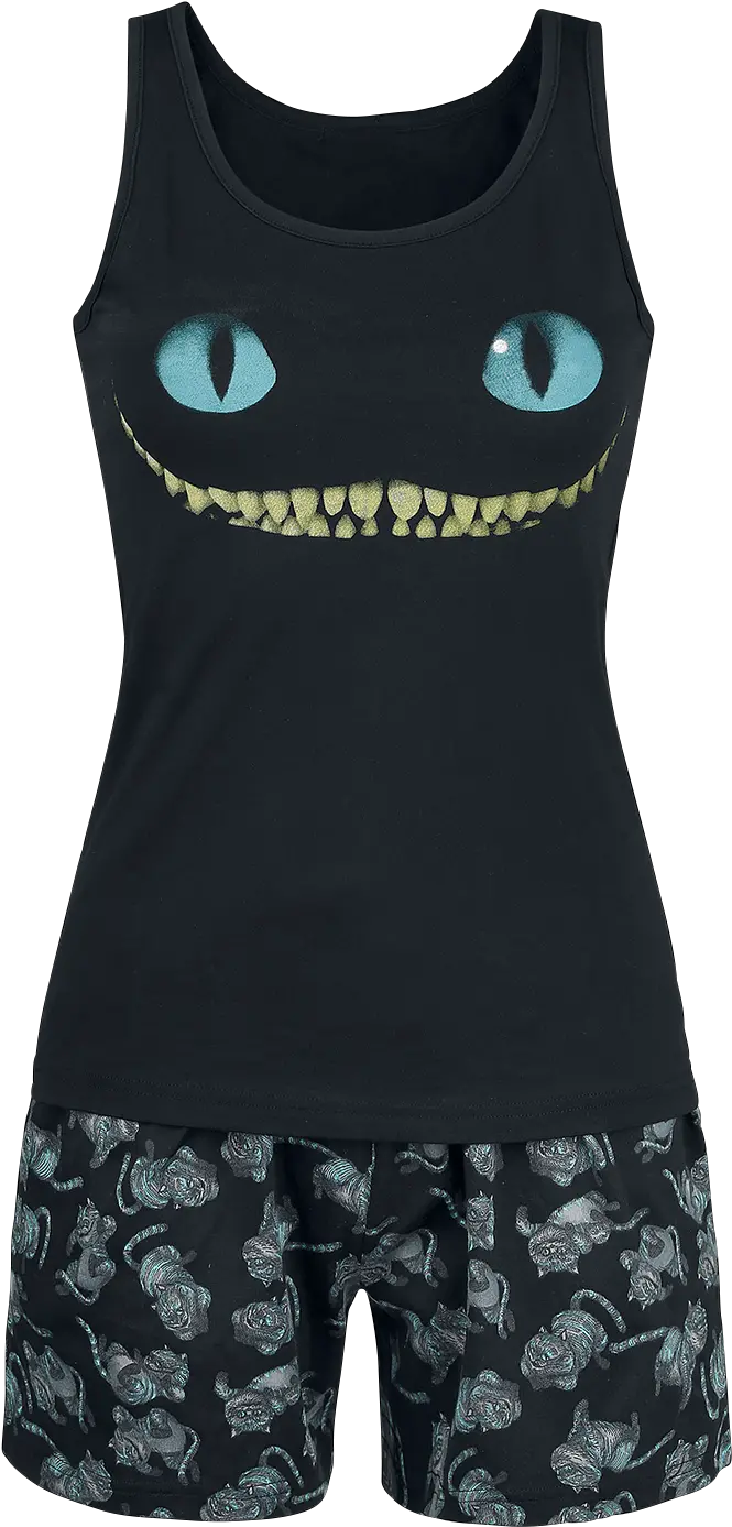  Alice In Wonderland Cheshire Cat Smile Pyjamas Black Cheshire Cat Png Cheshire Cat Png