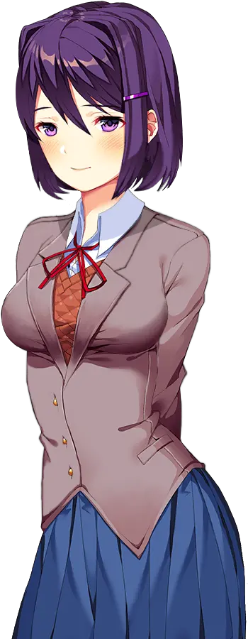  Short Hair Yuri 20 Is Here And Sheu0027s Beautiful Ddlc Doki Doki Literature Club Yuri Png Short Hair Png