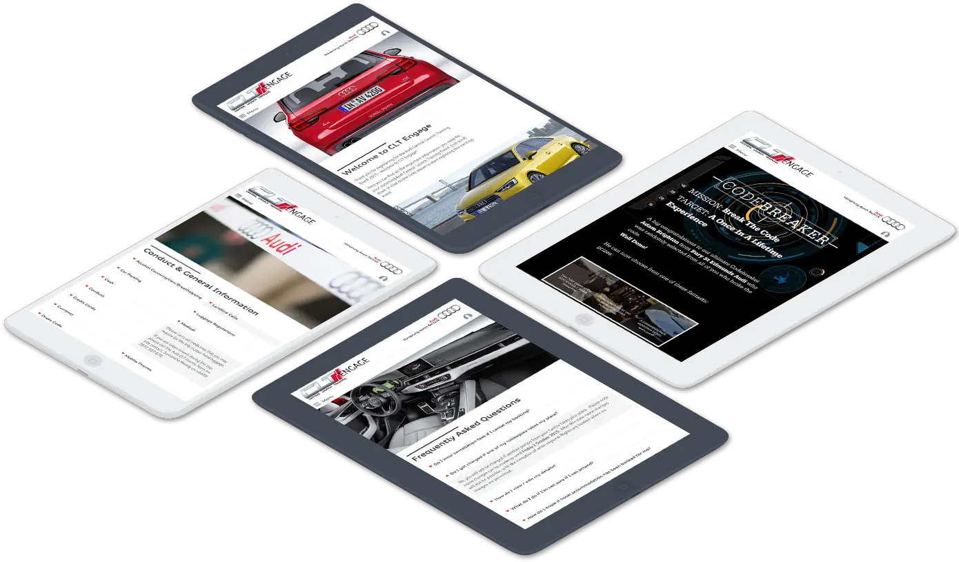  Creative Web Agency For Audi Clt Designed In Reigate By Knibbs Flyer Png Audi Png