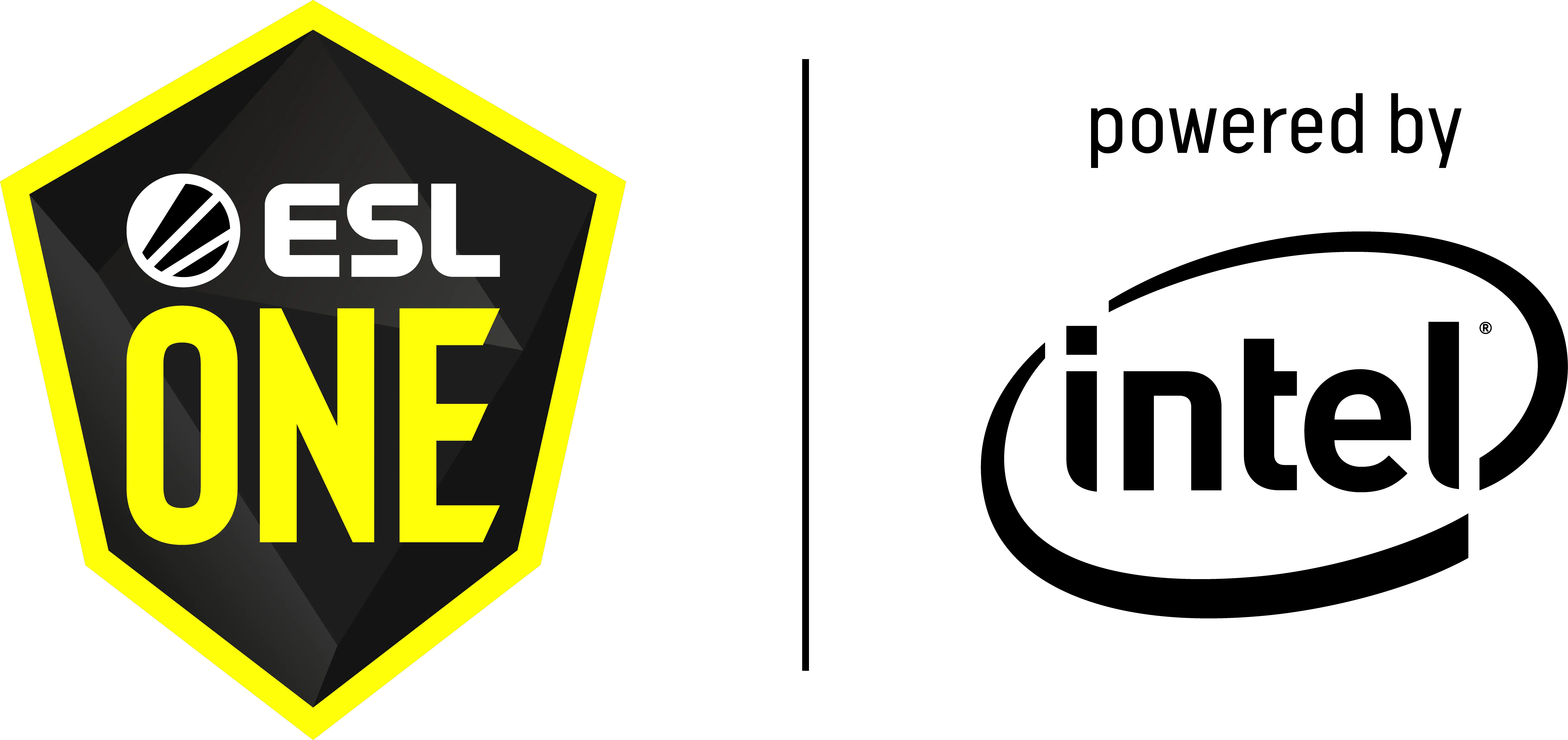  Esl One Powered Esl One Cologne Logo Png Intel Logo Transparent