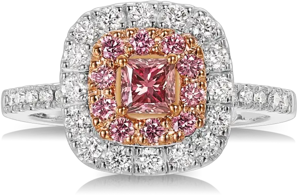  Argyle Pink Diamond Vault Ring Ring Png Pink Diamond Png