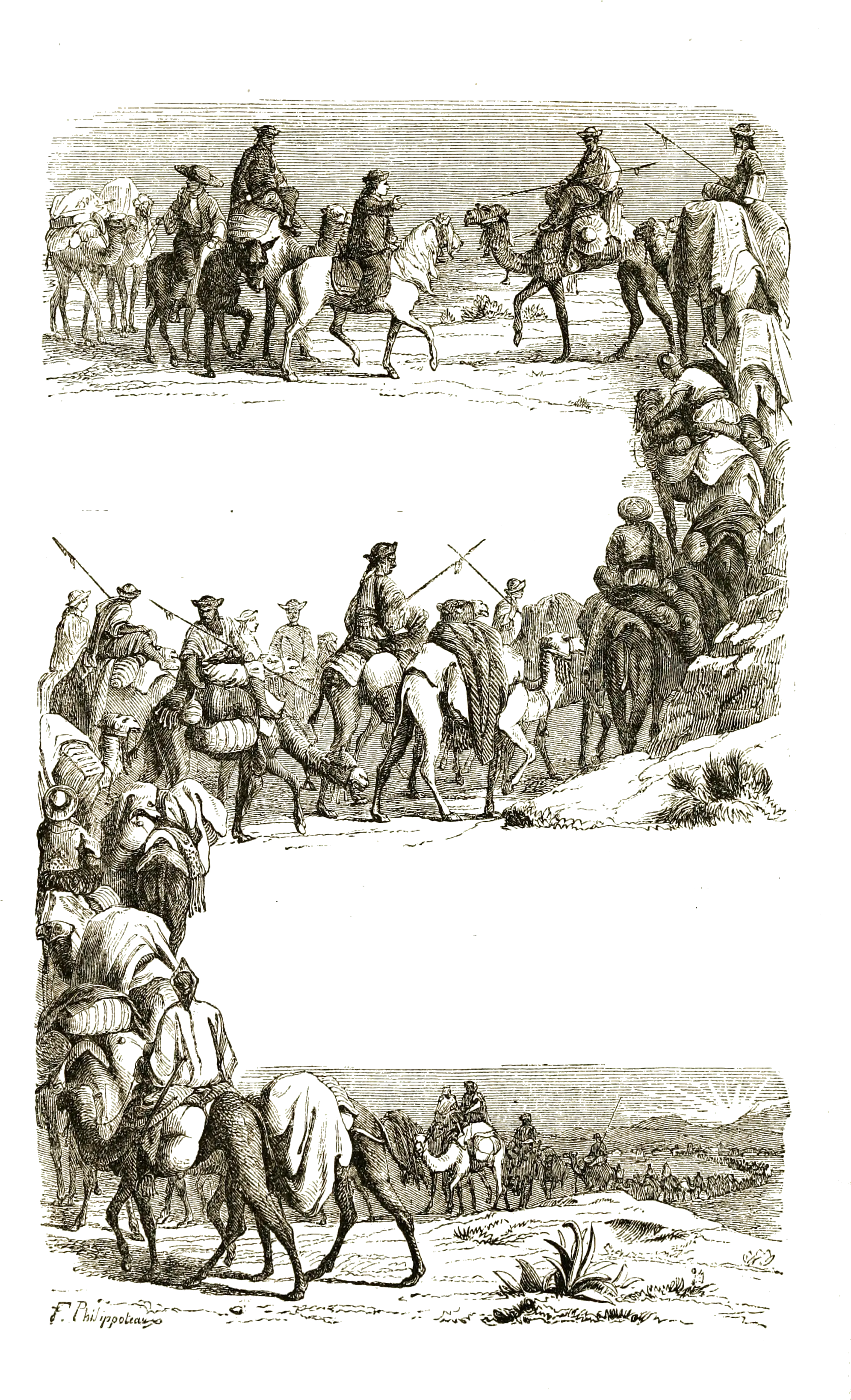  Tttc Vol I 132 Caravan Crossing Illustration Png Desert Png