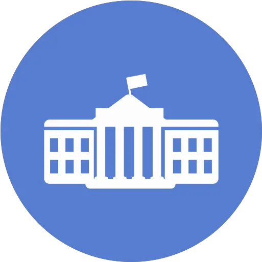  Election White House Icon Circle Blue Iconset Circle Png The White House Png