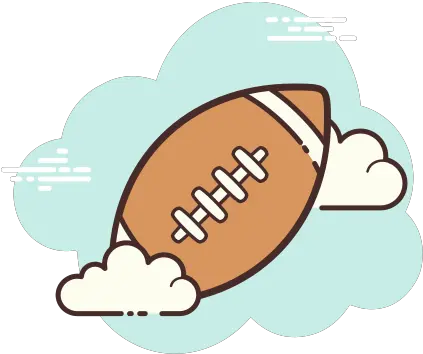  American Football Ball Icon In Cloud Style Cute Aesthetic Bank Icon Png American Football Icon