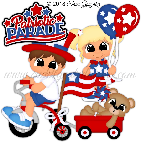  Patriotic Parade Bike Parade Clip Art Png Patriotic Png